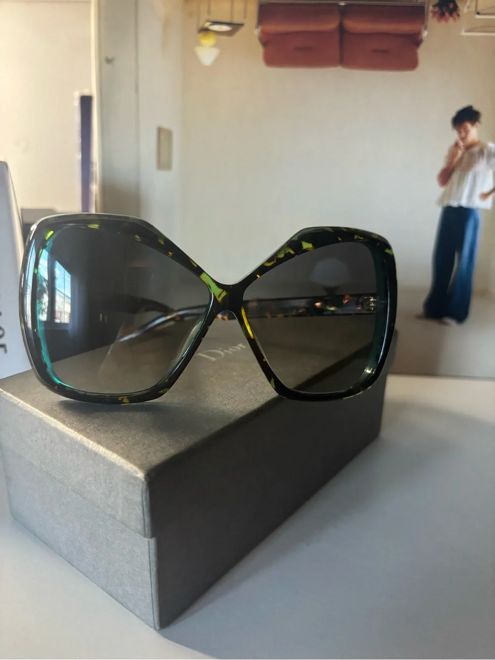 AUTHENTIC 100 Fendi sunglasses Rodo 3ccwar made in Italy brown/turquoise FF0092S